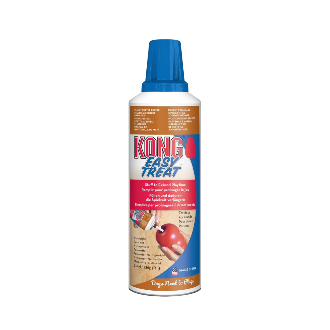 KONG Peanut Butter Easy Dog Treat Paste 227g | Stuffing Treat for KONG Toys