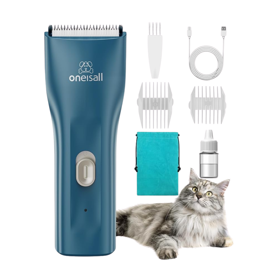 Oneisall LGL006 Cat Clipper for Matted & Long Hair Cordless Waterproof Pet Grooming Shaver