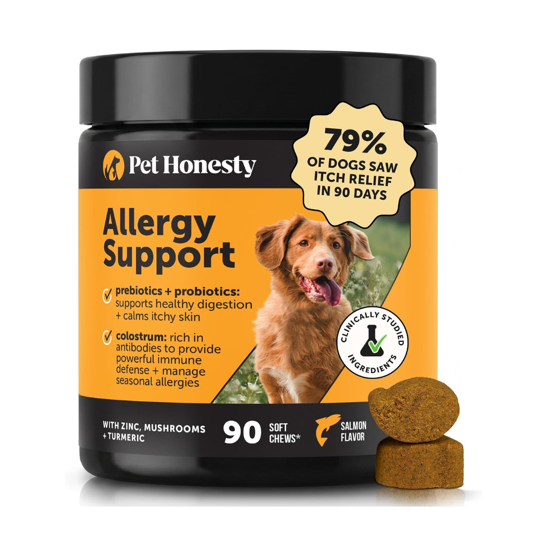 PetHonesty Allergy Relief & Immunity Soft Chews for Dogs with Salmon Oil