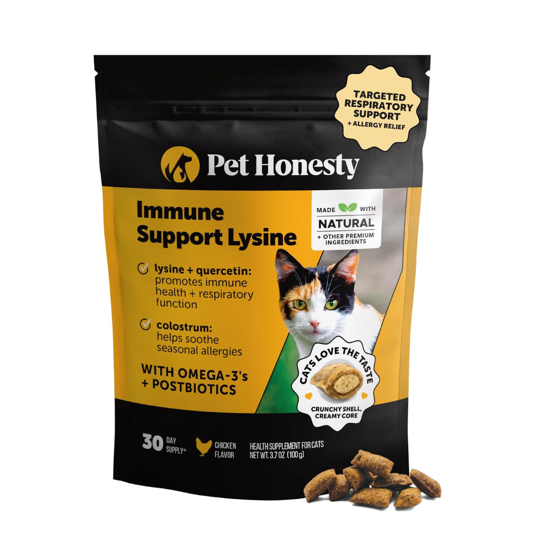 Pet Honesty Cat Immune Support Lysine Chews – Allergy Relief & Immune Health