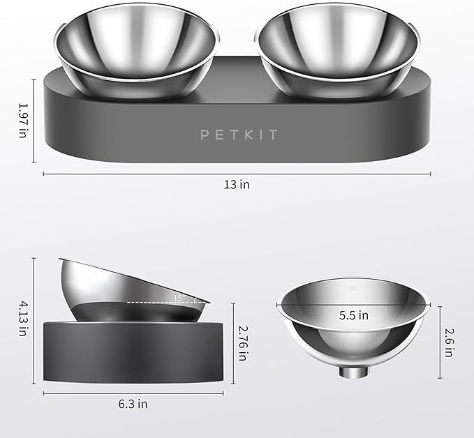 PETKIT Fresh Nano Double Bowl UAE | Stainless Steel Pet Feeder(Model: FNM-DBL)