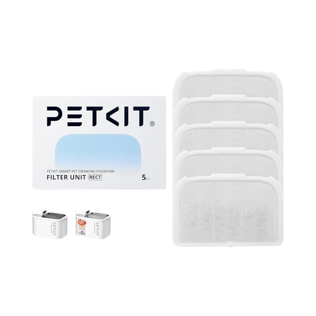 PETKIT MAX Filter Unit Rect 5PK | Replacement Filter for Cordless Pet Water Fountain