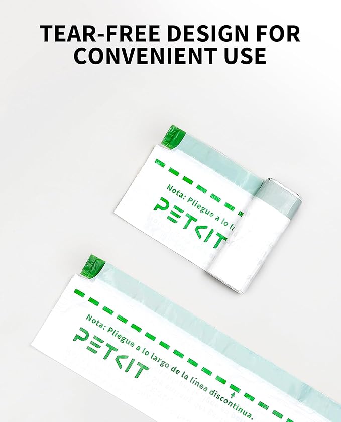 PETKIT PuraMax 2 & PUROBOT Max Pro Replacement Waste & Trash Bag 18 Count