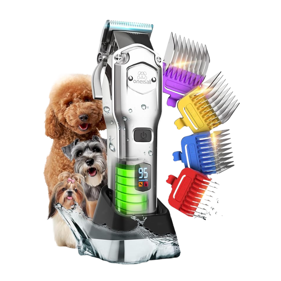 Oneisall RFC-676 Pro Professional Dog Grooming Clippers Cordless Clipper for Thick Hair