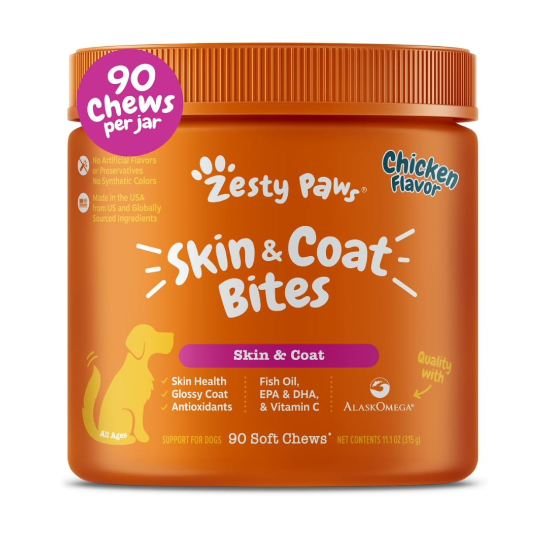 Zesty Paws Omega Bites Chicken 90 Count