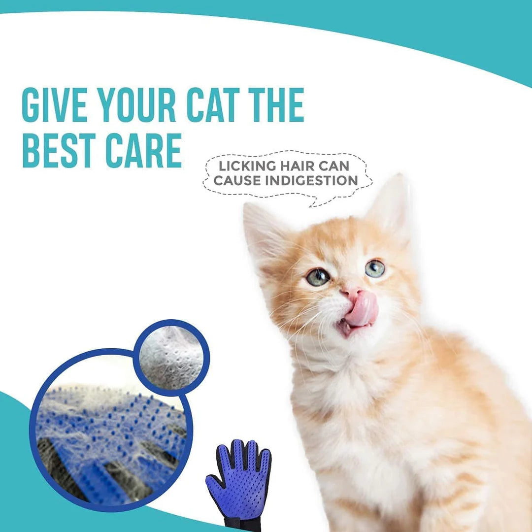 Pet Grooming Massage Hair Mitt Dirt Remover Brush Glove Left Hand
