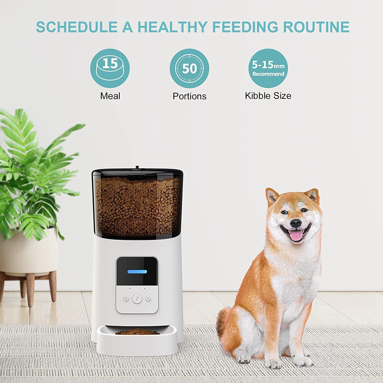 Smart Wi‑Fi Automatic Pet Feeder for Cats & Dogs | 6L Smart Food Dispenser UAE